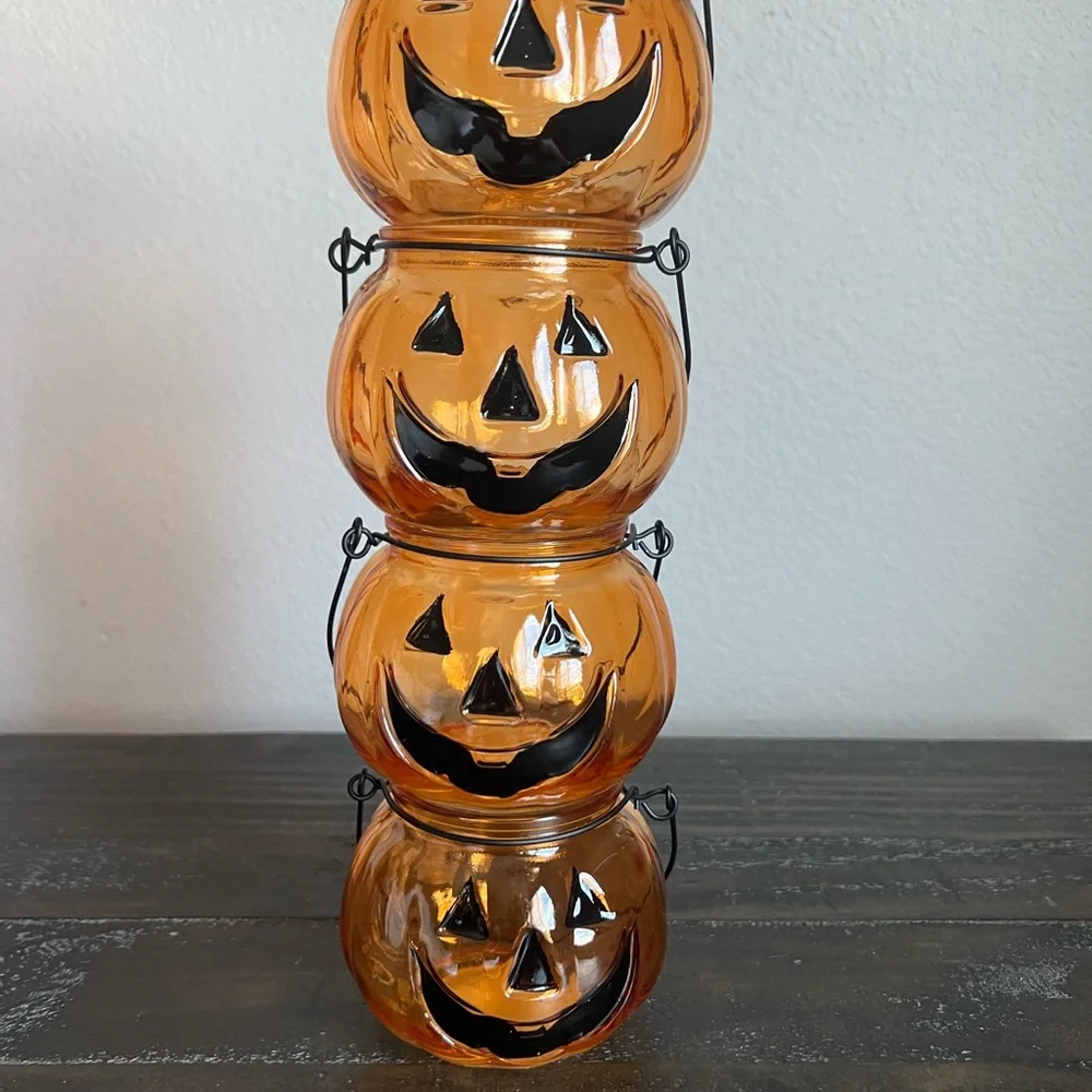Glass Pumpkins - Set of 4